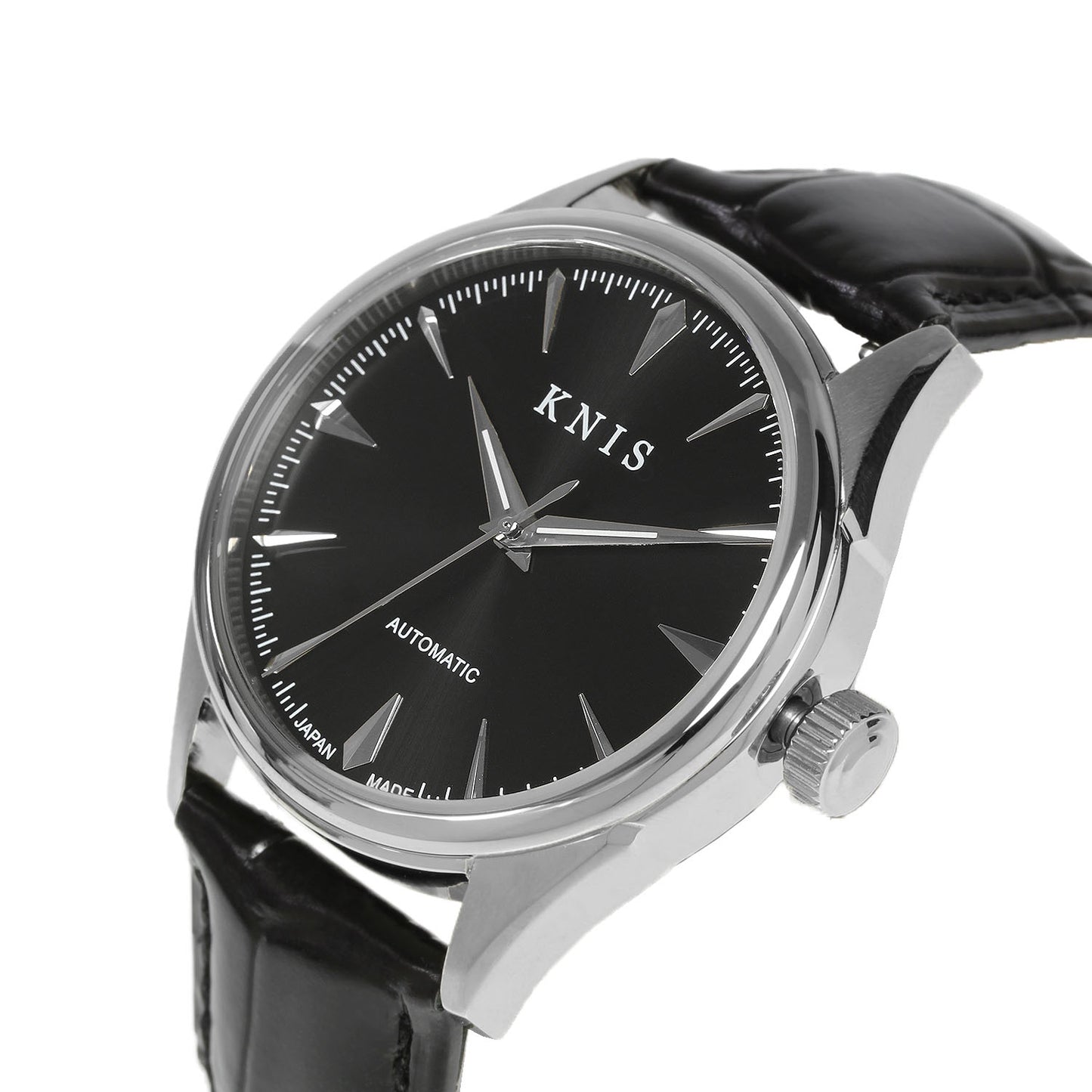 KNIS Automatic Sunray Dial Black Leather KN001-BKBKLE