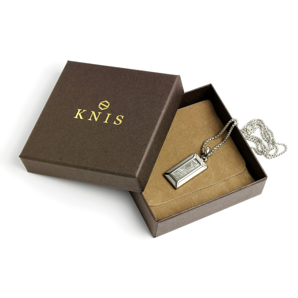 KNIS Meteorite Necklace Stainless Steel Plate KN-NC001-MT