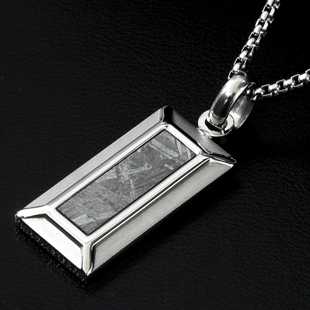 KNIS Meteorite Necklace Stainless Steel Plate KN-NC001-MT