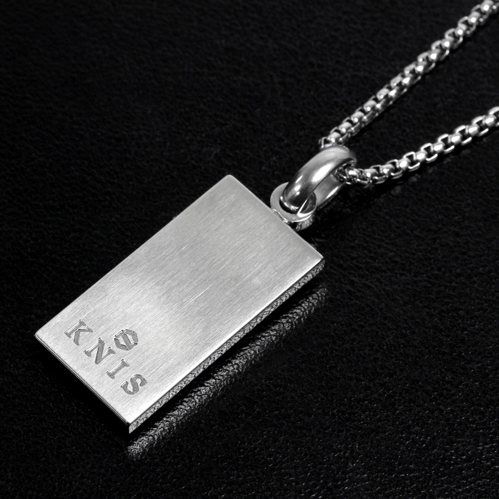 KNIS Meteorite Necklace Stainless Steel Plate KN-NC001-MT