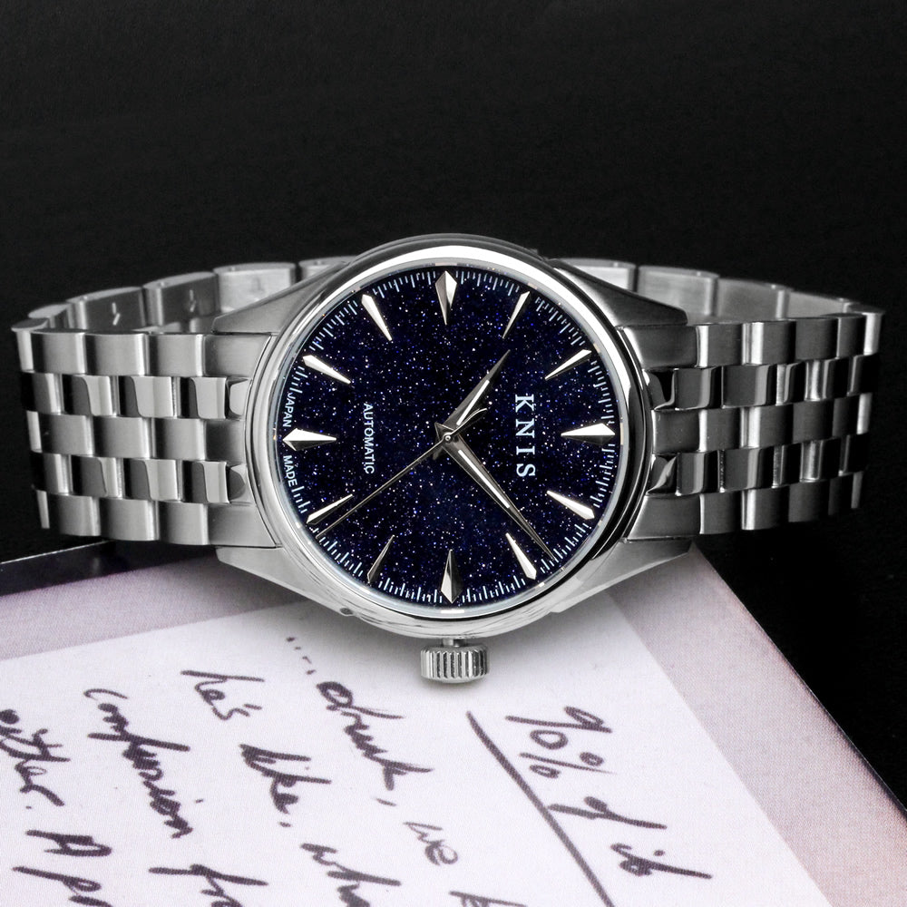 KNIS Automatic Aventurine Dial Made in Japan Silver KN001-AVSV