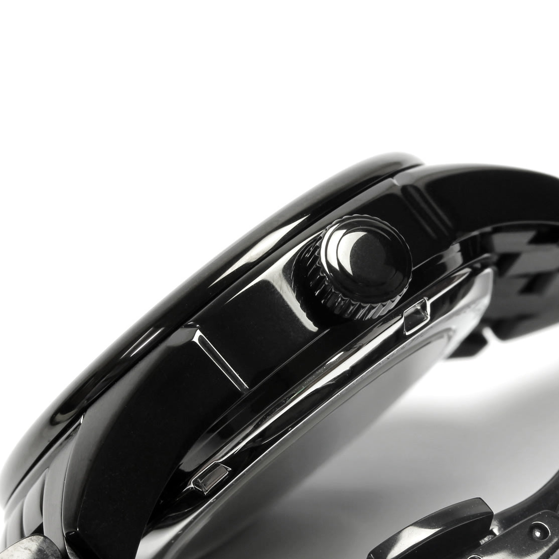 KNIS Meteorite Made in Japan Automatic Watch Men's Leather Strap Leather Black KN001-MTBKLE
