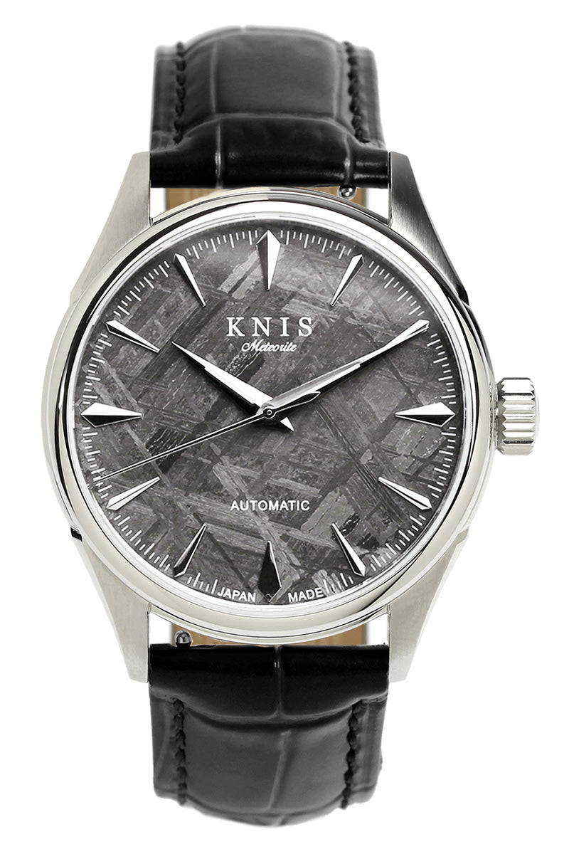 KNIS Meteorite Made in Japan Automatic Watch Men's Leather Strap Leath
