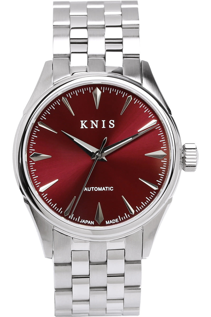 KNIS Automatic Sunray Dial Wine Red KN001-RD