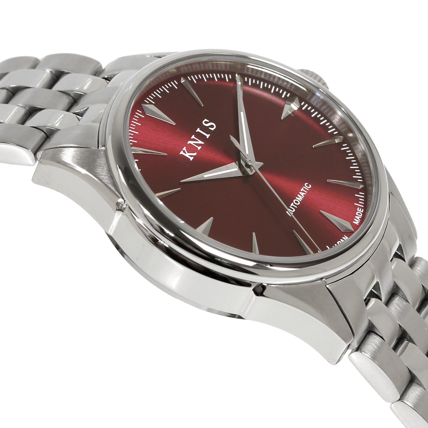 KNIS Automatic Sunray Dial Wine Red KN001-RD