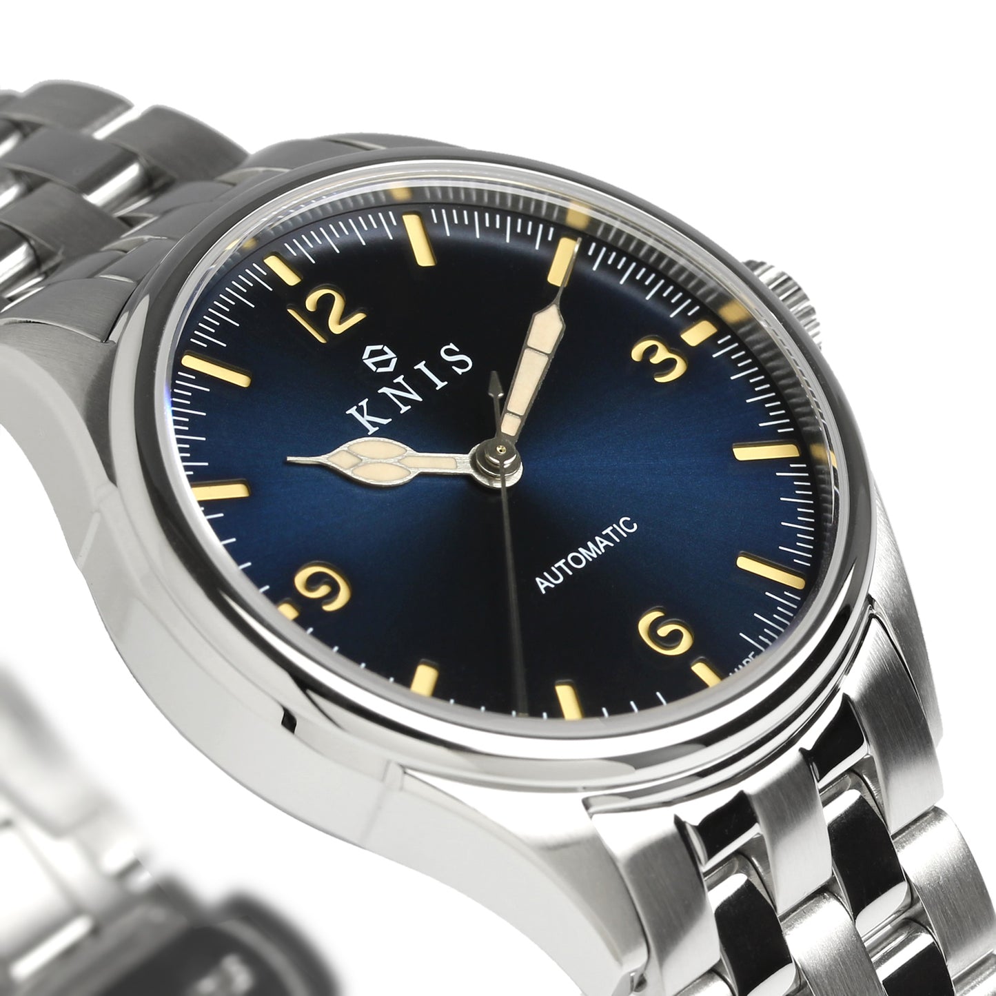 KNIS Automatic Retro Modern Super Luminova Blue KN002-BL
