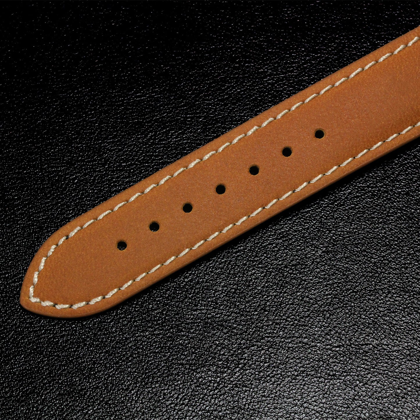 KNIS 20mm Italian Leather Watch Strap – Camel