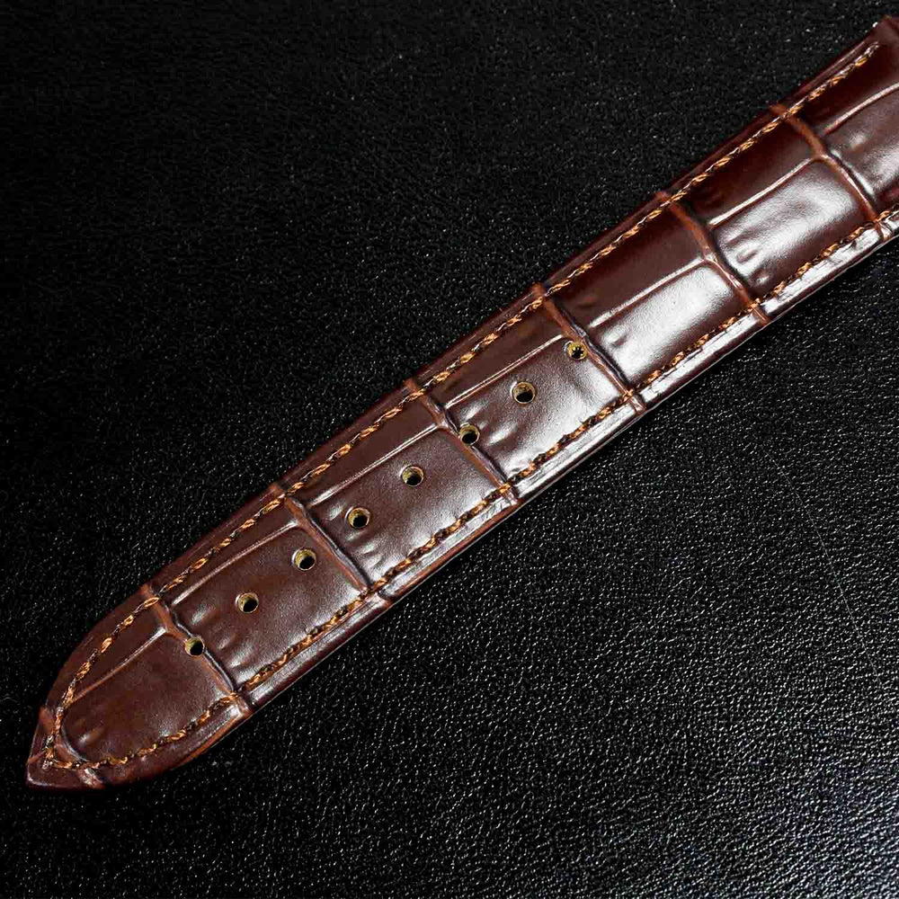 KNIS Leather Strap D-Buckle 20mm Brown 