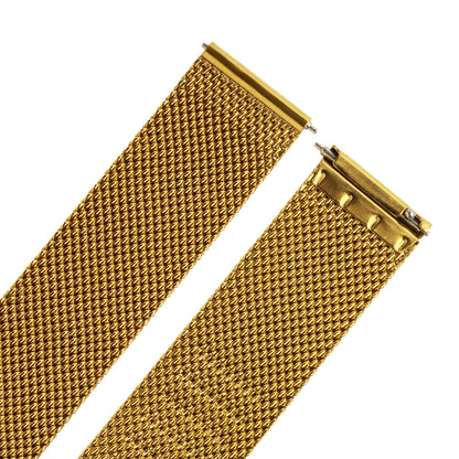 KNIS 18mm Stainless Steel Mesh Watch Strap – Gold