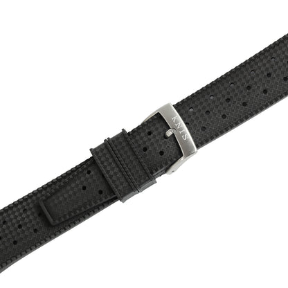 KNIS 替えベルト FKMラバーベルト ストラップ 20mm ブラック
