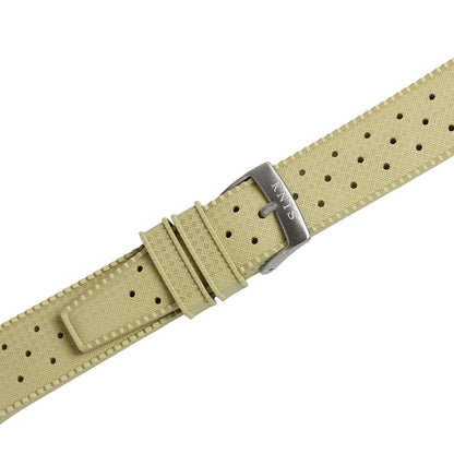KNIS 20mm FKM Rubber Watch Strap – Ivory