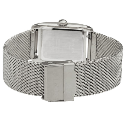 KNIS 18mm Stainless Steel Mesh Watch Strap – Silver