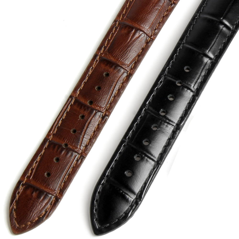 KNIS 18mm Leather Strap – Black