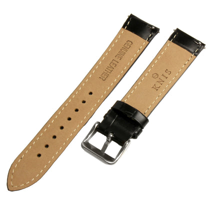 KNIS 18mm Leather Strap – Black