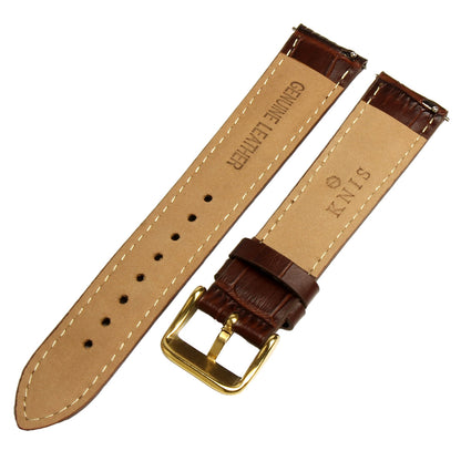 KNIS 18mm Leather Strap – Brown
