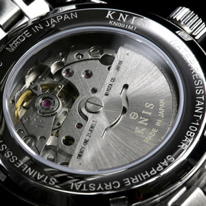 KNIS Automatic Sunray Dial Black Leather KN001-BKBKLE 