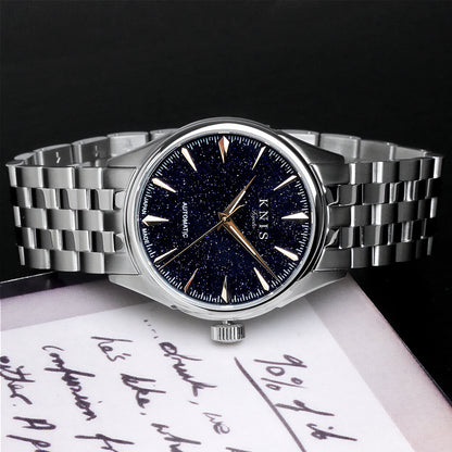 KNIS Automatic Aventurine Dial Made in Japan Silver Rose Gold KN001-AVRG