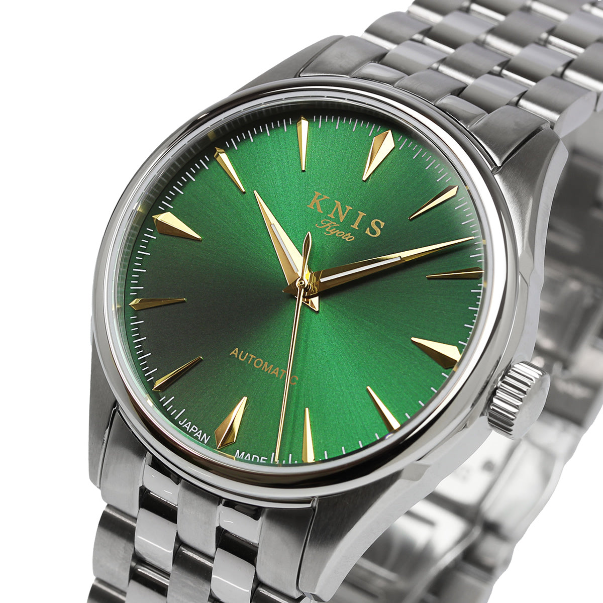 KNIS 自動巻き サンレイダイアル グリーン KN001-GR