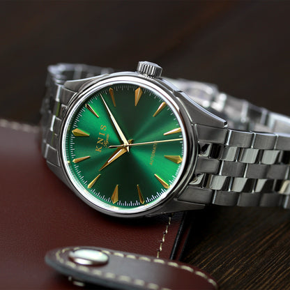 KNIS 自動巻き サンレイダイアル グリーン KN001-GR