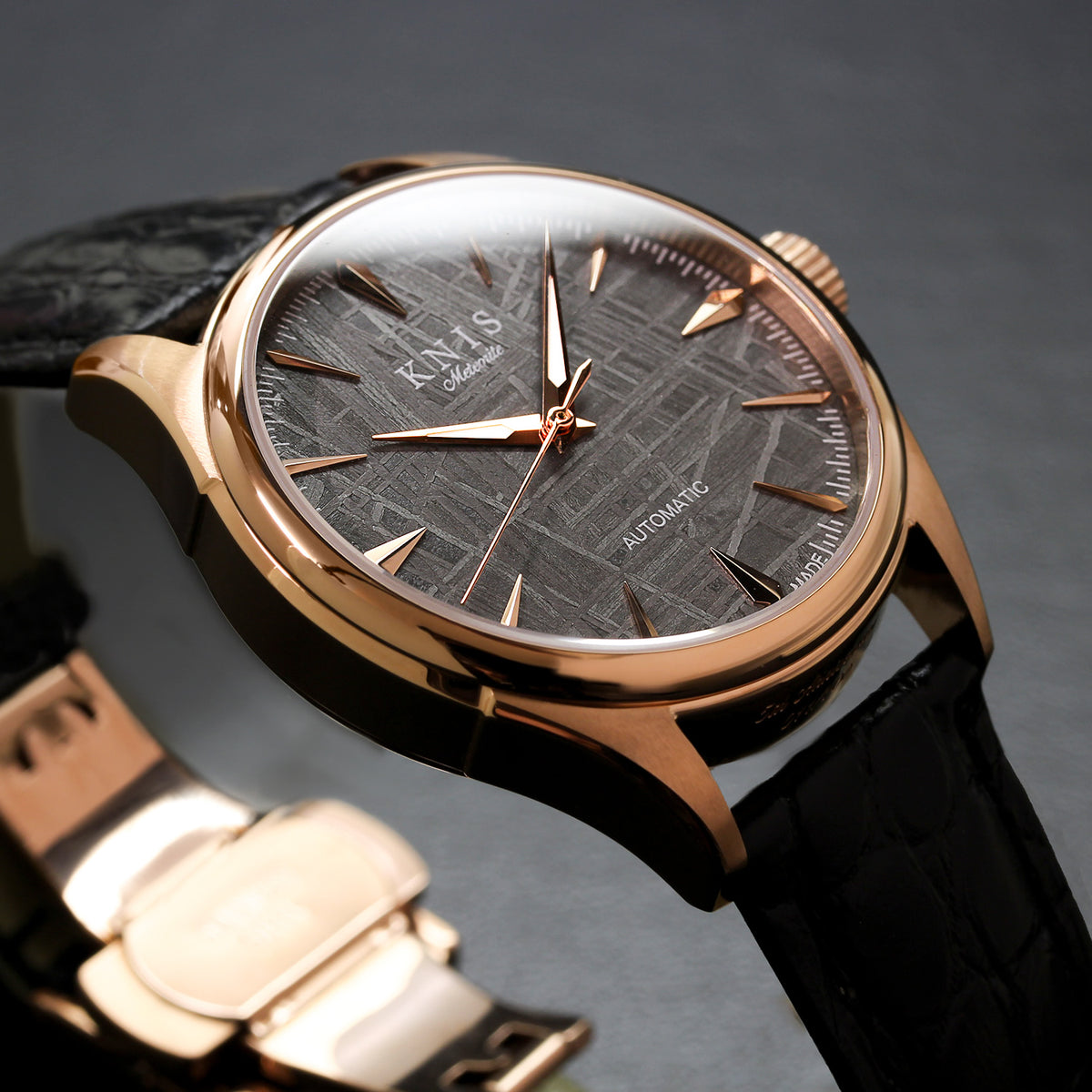 KNIS Meteorite Made in Japan Automatic Rose Gold 5th Anniversary Limited Edition KN001-MTRGLM