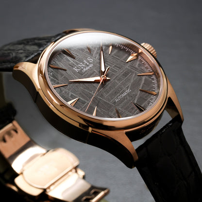 KNIS Meteorite Made in Japan Automatic Rose Gold 5th Anniversary Limited Edition KN001-MTRGLM