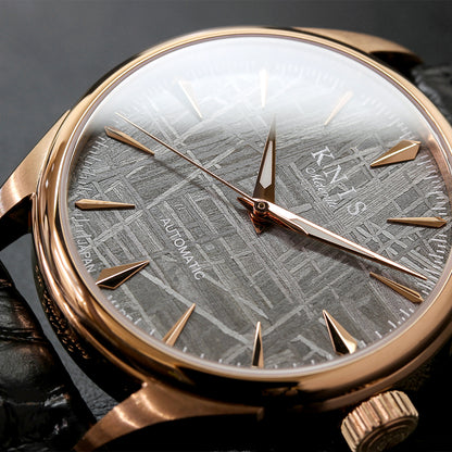 KNIS Meteorite Made in Japan Automatic Rose Gold 5th Anniversary Limited Edition KN001-MTRGLM