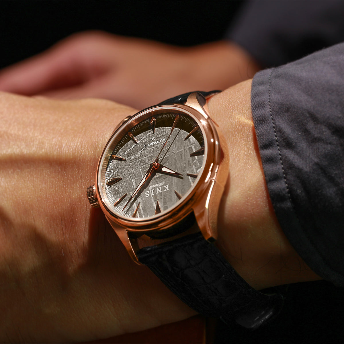 KNIS Meteorite Made in Japan Automatic Rose Gold 5th Anniversary Limited Edition KN001-MTRGLM