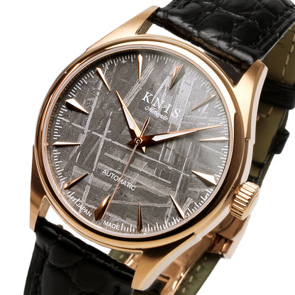 KNIS Meteorite Made in Japan Automatic Rose Gold 5th Anniversary Limited Edition KN001-MTRGLM