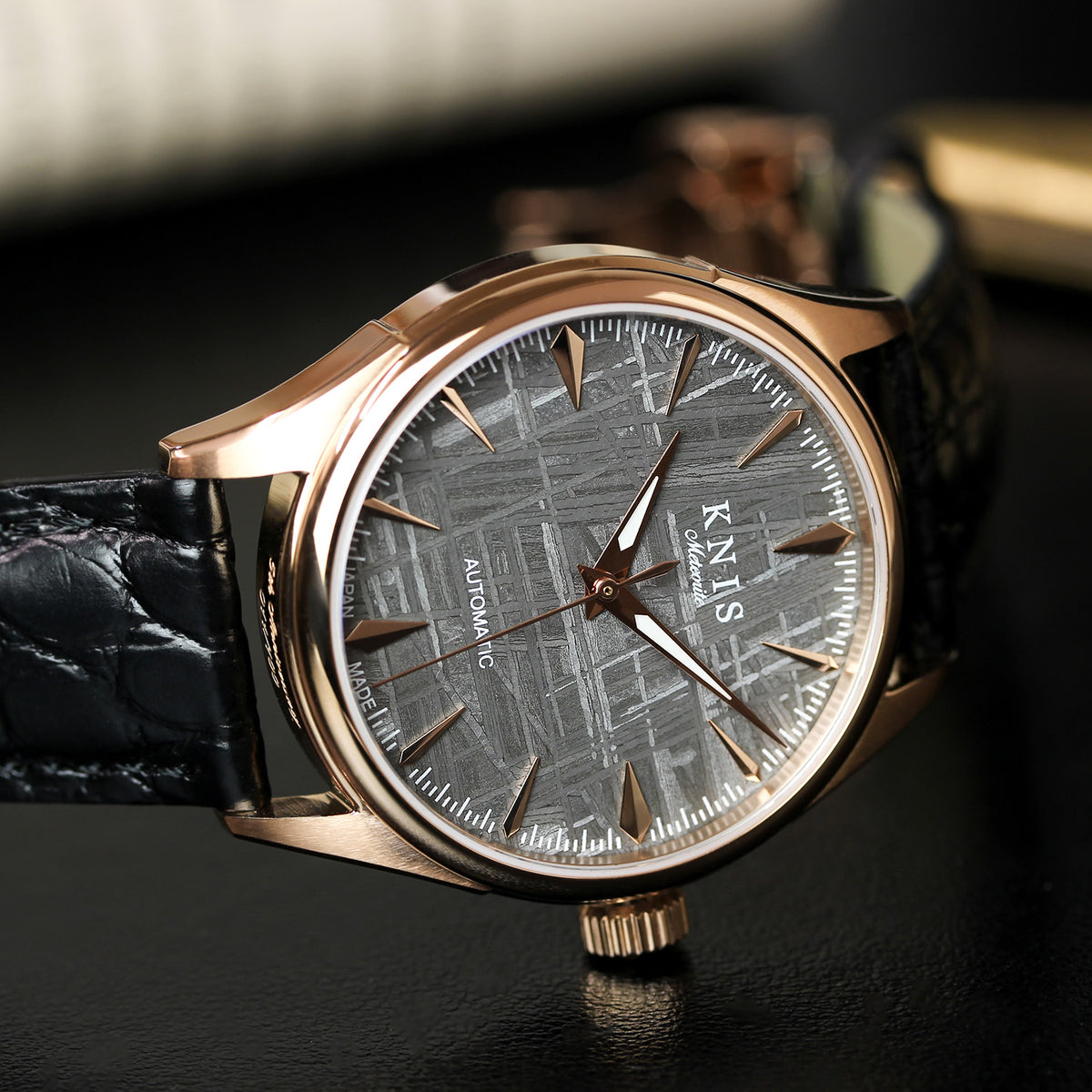 KNIS Meteorite Made in Japan Automatic Rose Gold 5th Anniversary Limited Edition KN001-MTRGLM