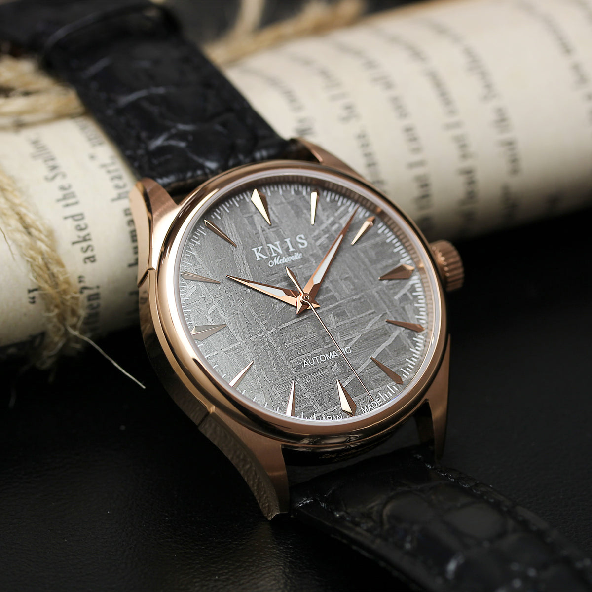 KNIS Meteorite Made in Japan Automatic Rose Gold 5th Anniversary Limited Edition KN001-MTRGLM