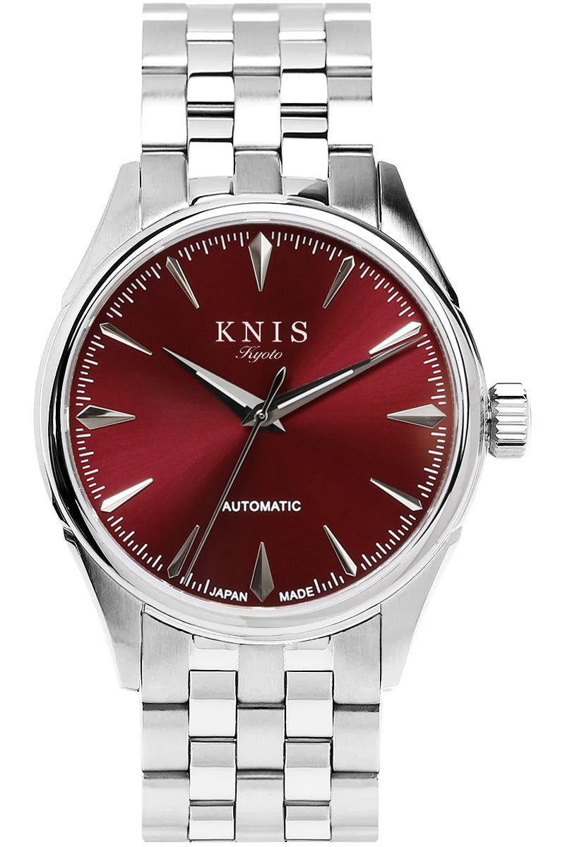 KNIS Automatic Sunray Dial Wine Red KN001-RD 