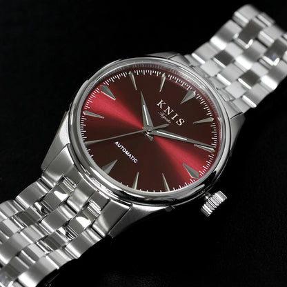 KNIS Automatic Sunray Dial Wine Red KN001-RD 