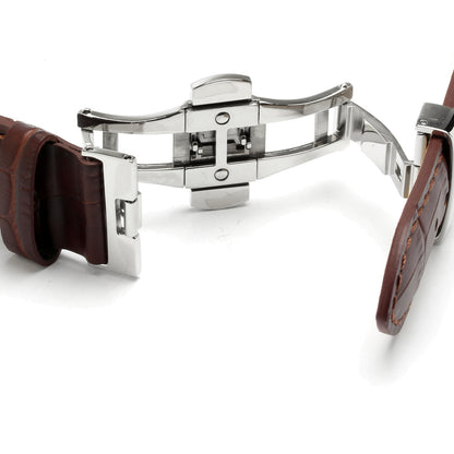 KNIS Classic GMT Automatic Green / Brown Leather Strap (KN008-GRBRLE)