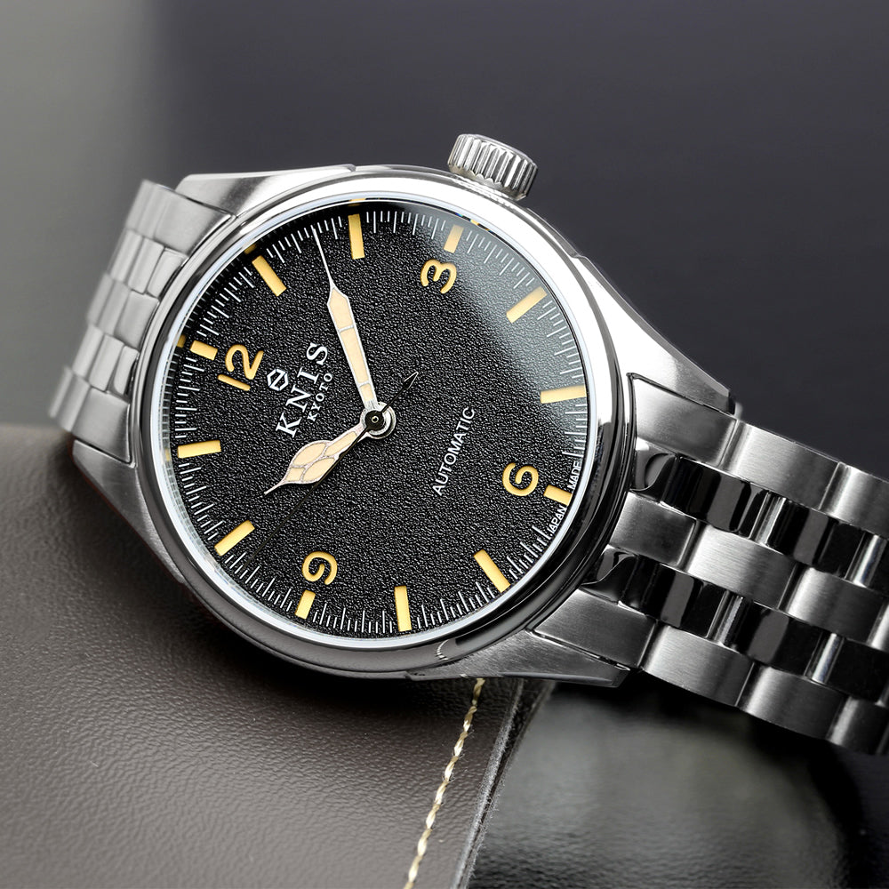 KNIS Automatic Retro Modern Super Luminova Black KN002-BK 