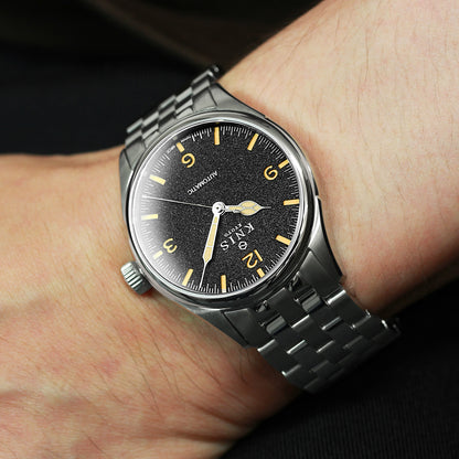 KNIS Automatic Retro Modern Super Luminova Black KN002-BK 