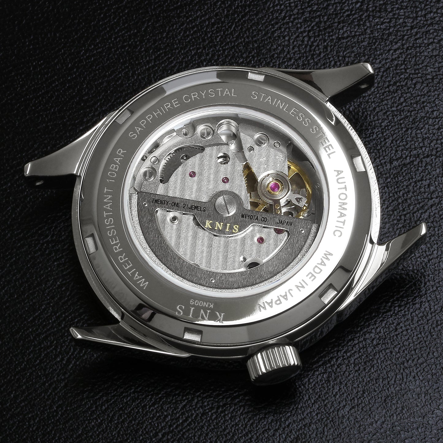 KNIS KODOU 自動巻き 日本製 スモールセコンド レザー ブラウン 京秋穂 KN009-BRBRLE