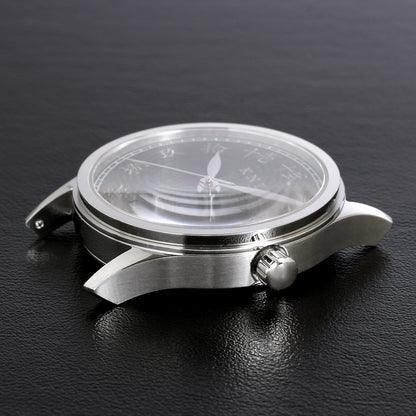 KNIS 刻 -KOKU- 自動巻き 日本製 彫金インデックス レザー ホワイト 漢字 KN005-KJWHLE