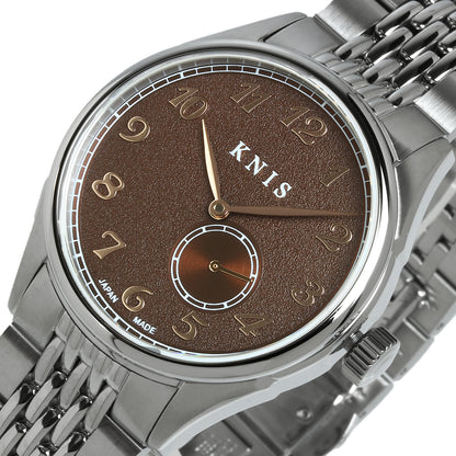 KNIS KODOU 自動巻き 日本製 スモールセコンド ライスブレスレット ブラウン 京秋穂 KN009-BRRC