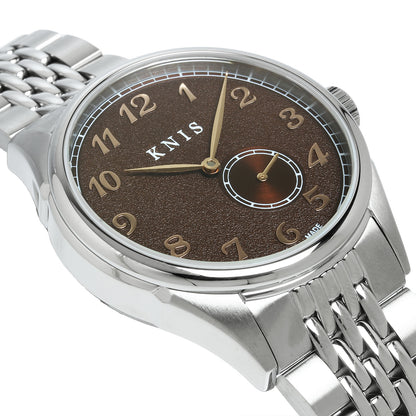 KNIS KODOU 自動巻き 日本製 スモールセコンド ライスブレスレット ブラウン 京秋穂 KN009-BRRC