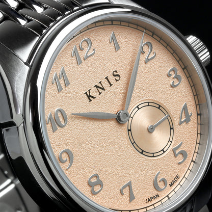 KNIS KODOU Small Seconds Automatic – Salmon pink / Stainless Steel Bracelet (KN009-SPKRC)