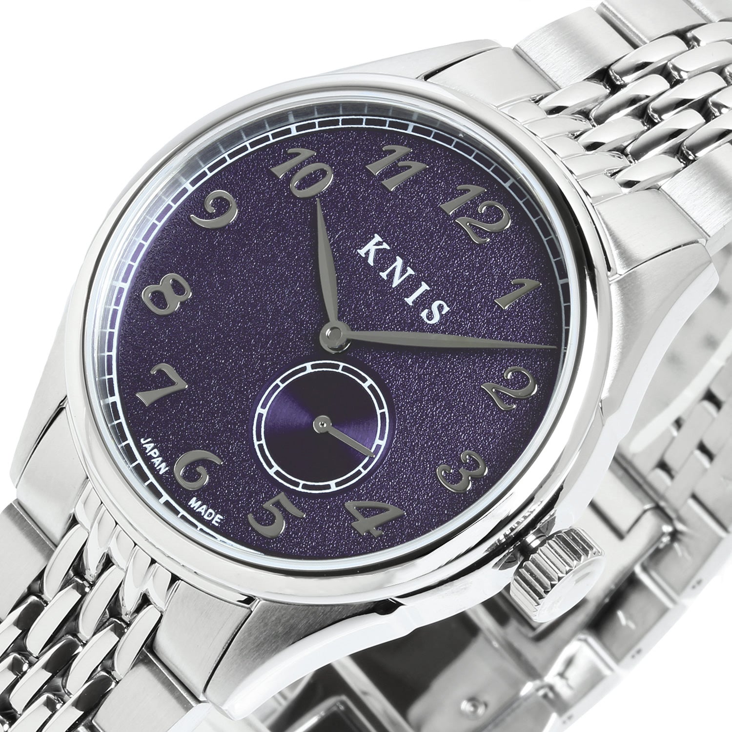 KNIS KODOU Small Seconds Automatic – Purple / Stainless Steel Bracelet