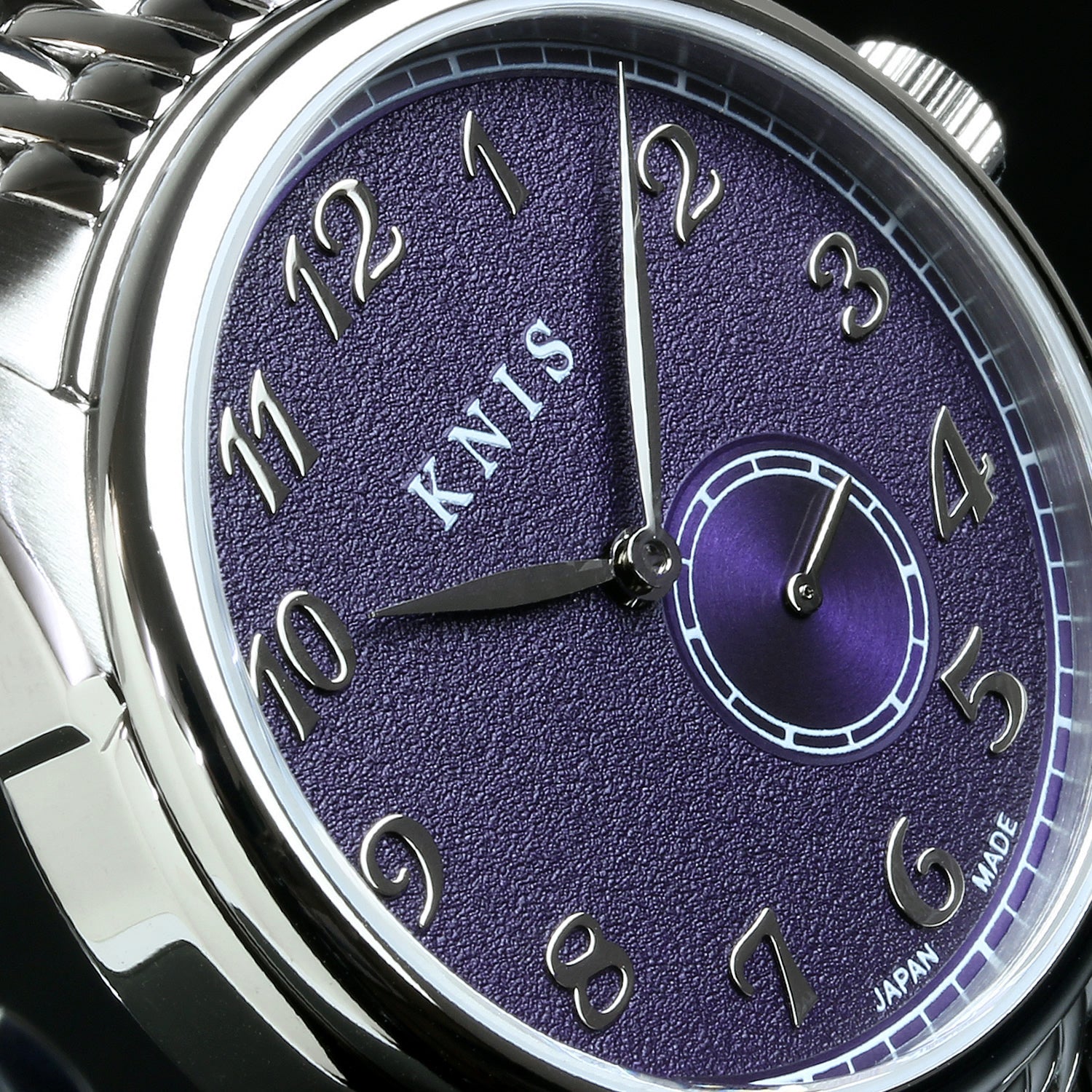 KNIS KODOU Small Seconds Automatic – Purple / Stainless Steel Bracelet