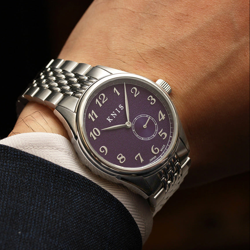 KNIS KODOU Small Seconds Automatic – Purple / Stainless Steel Bracelet