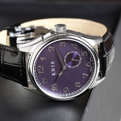 KNIS KODOU 自動巻き 日本製 スモールセコンド レザー パープル 京紫 KN009-PPBKLE