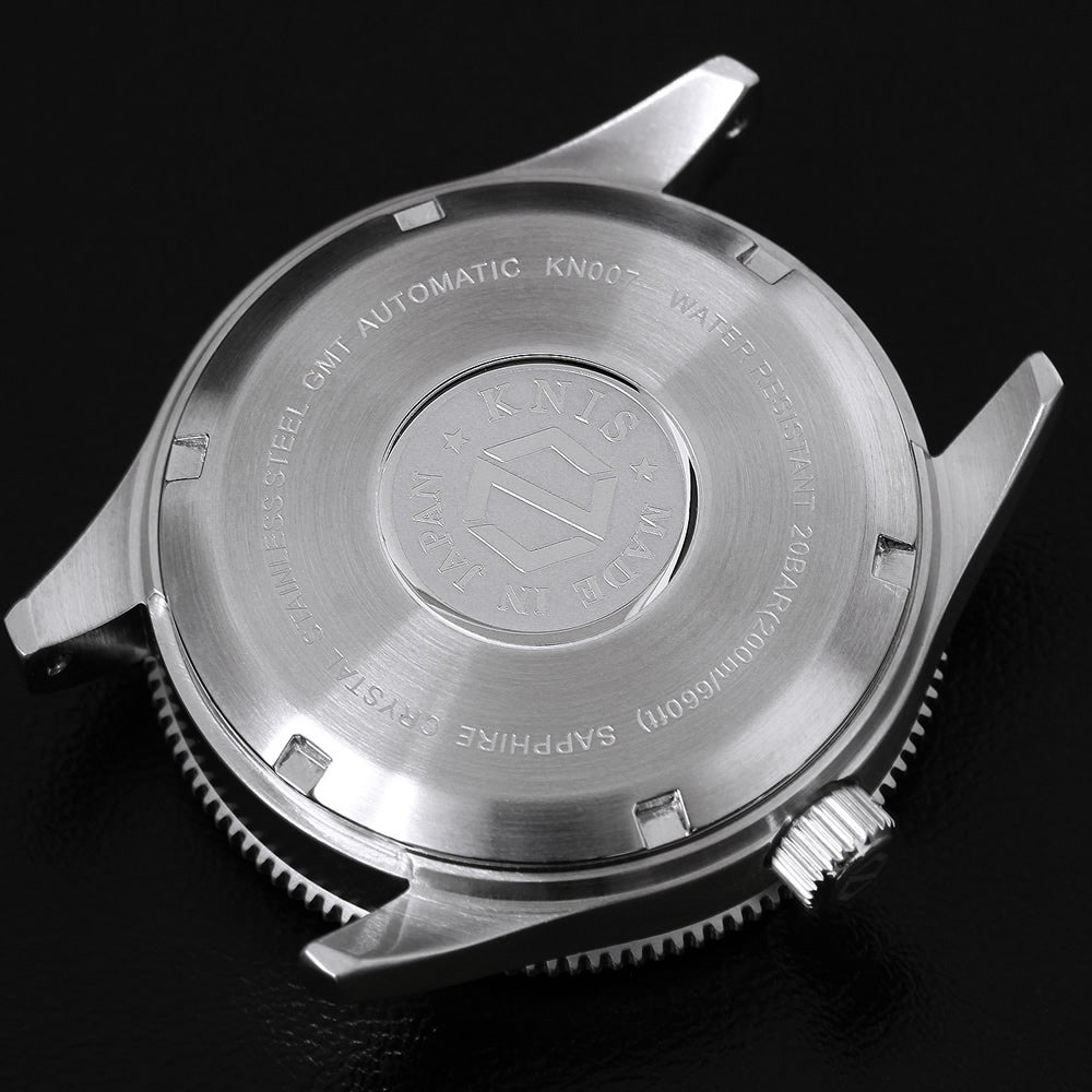 KNIS Meteorite GMT Automatic Divers Watch Blue / Stainless Steel Bracelet (KN007-MTBL) 