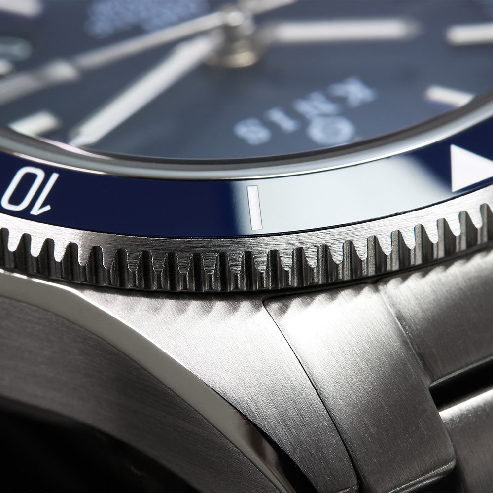 KNIS Meteorite GMT Automatic Divers Watch Blue / Stainless Steel Bracelet (KN007-MTBL) 