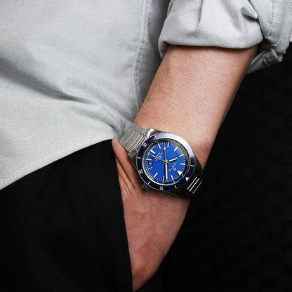 KNIS GMT Automatic Divers Watch Blue / Stainless Steel Bracelet (KN007-BL)