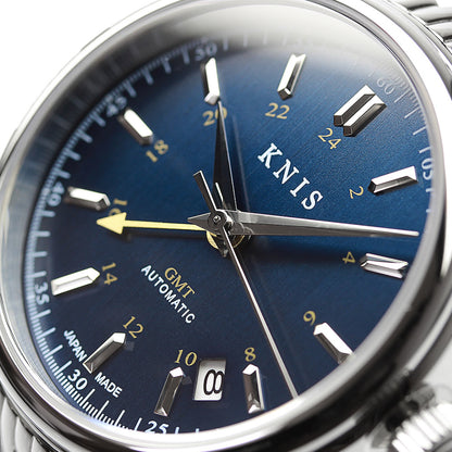 KNIS Classic GMT Automatic Silver / Rice Beads Bracelet (KN008-SVRC)