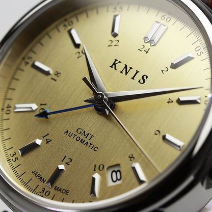 KNIS Classic GMT Automatic Silver / Rice Beads Bracelet (KN008-SVRC)