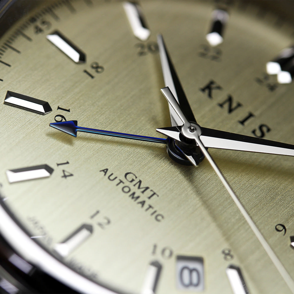 KNIS Classic GMT Automatic Silver / Rice Beads Bracelet (KN008-SVRC)